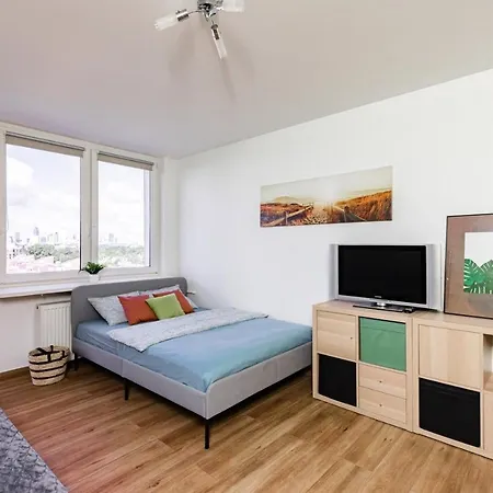 Superapart Saska 48A, Sleek 6Th-Floor Studio With Balcony & Elevator Access Warschau Exterior foto